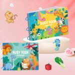 My First Farm Book – colorful Montessori-style soft fabric book for toddlers with farm animals, interactive flaps, and finger play activities