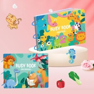 My First Farm Book – colorful Montessori-style soft fabric book for toddlers with farm animals, interactive flaps, and finger play activities